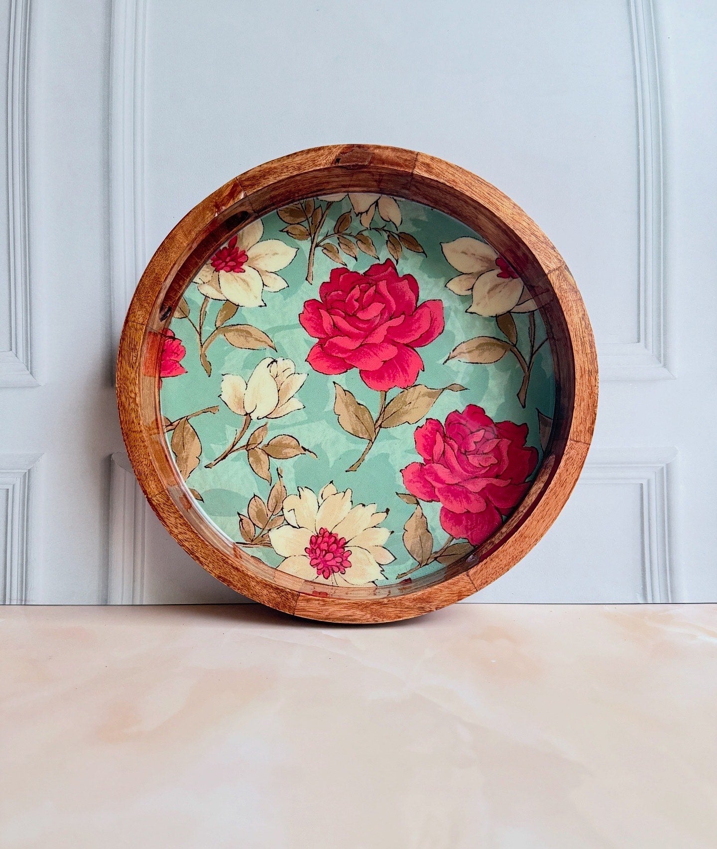 The Crimson Bloom Tray