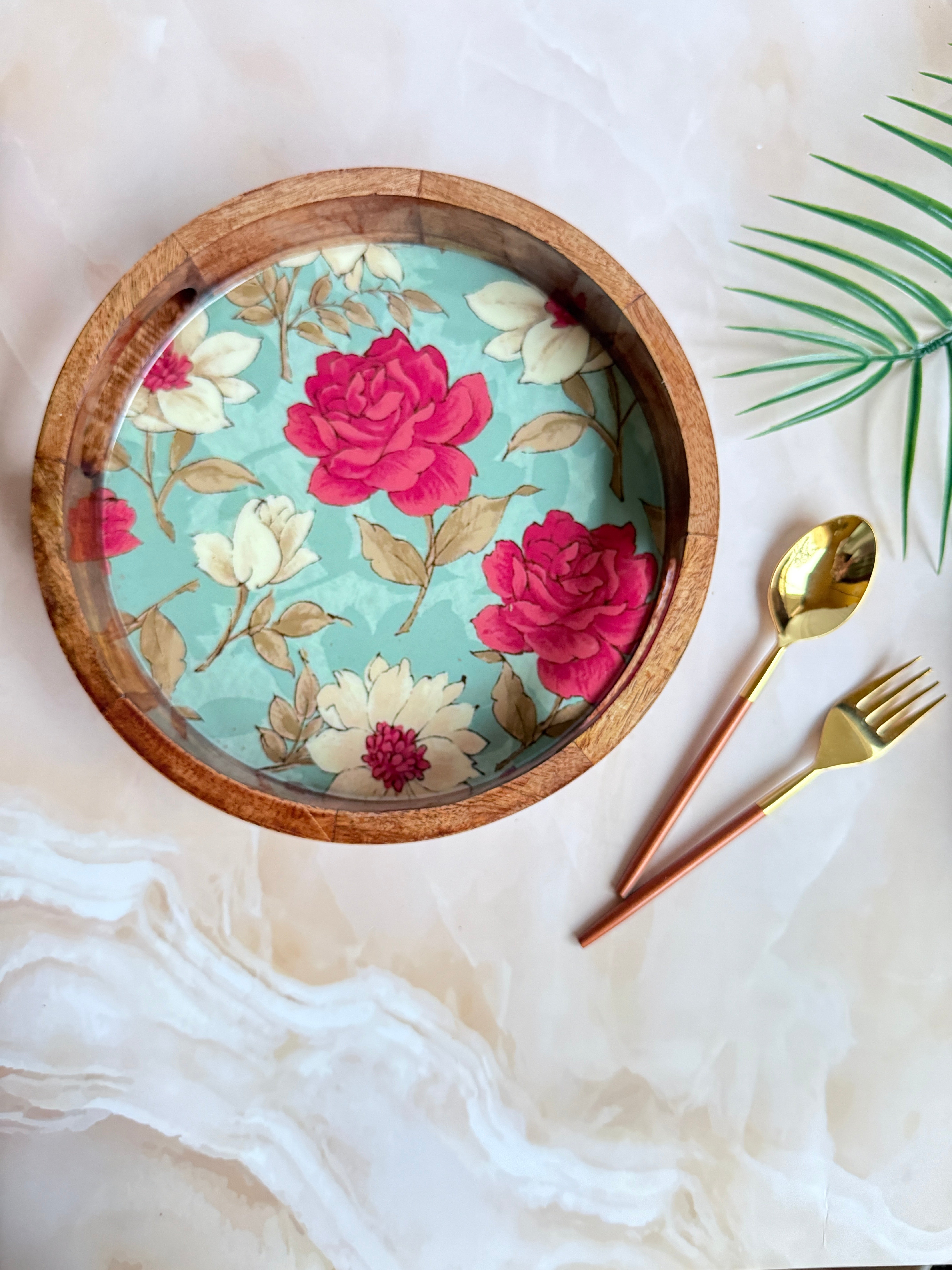 The Crimson Bloom Tray